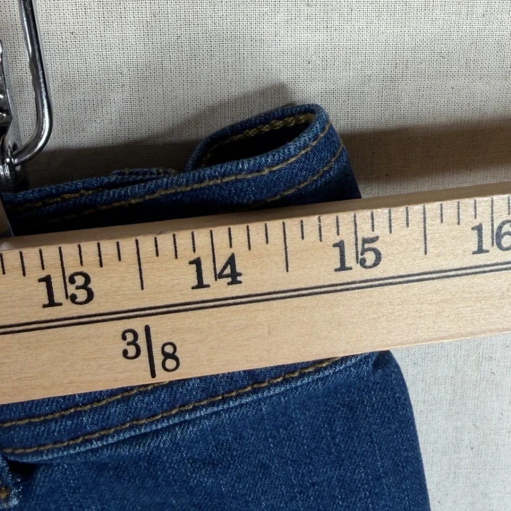 Sofia‎ Vergara Margot Wide Leg Frayed Hem Jeans size 8 Blue